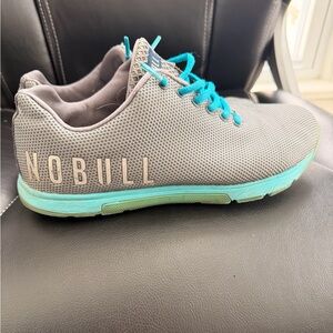 NOBULL Charcoal and Aqua Trainers
